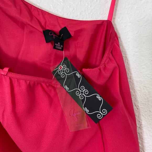 New - Hot PINK Gathered One Shoulder Cocktail Dress - Size 8 - Picture 9 of 9